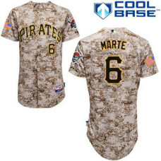 Pittsburgh Pirates #6 Starling Marte Authentic Camo Alternate Cool Base Jersey