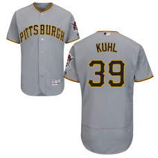 Pittsburgh Pirates #39 Chad Kuhl Grey Authentic Collection Flexbase Jersey