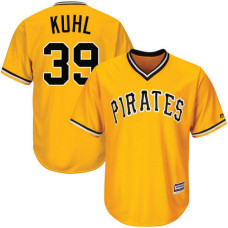 Pittsburgh Pirates Chad Kuhl #39 Gold Official Throwback Cool Base Jersey