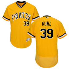 Pittsburgh Pirates Chad Kuhl #39 Yellow Authentic Collection Flexbase Jersey