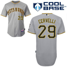 Pittsburgh Pirates #29 Francisco Cervelli Grey Away Cool Base Jersey