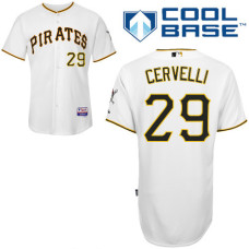 Pittsburgh Pirates #29 Francisco Cervelli White Home Cool Base Jersey