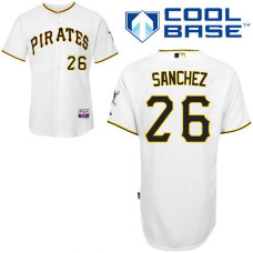 Pittsburgh Pirates #26 Tony Sanchez Authentic White Home Cool Base Jersey