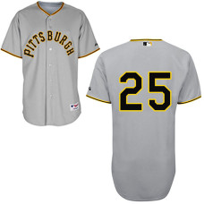 Pittsburgh Pirates #25 Gregory Polanco Authentic Grey 1953 Turn Back The ClockJersey
