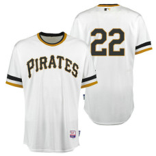 Pittsburgh Pirates #22 Andrew McCutchen White Roberto Clemente Day 1971 Throwback Jersey