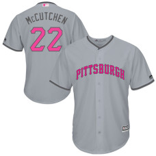 Pittsburgh Pirates #22 Andrew McCutchen Grey Home 2016 Mother's Day Cool Base Jersey