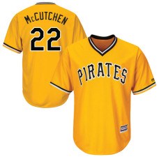 Pittsburgh Pirates Andrew McCutchen #22 Gold Official Throwback Cool Base Jersey