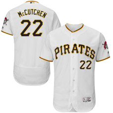 Pittsburgh Pirates Andrew McCutchen #22 White Authentic Collection Flexbase Player Jersey