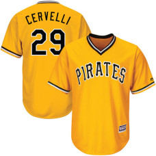 Pittsburgh Pirates Francisco Cervelli #29 Gold Official Throwback Cool Base Jersey