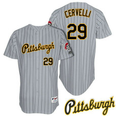 Pittsburgh Pirates Francisco Cervelli #29 Grey 1997 Turn Back The Clock Throwback Jersey