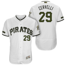 Pittsburgh Pirates Francisco Cervelli #29 White Authentic Collection 2018 Home Alternate Flex Base Player Jersey