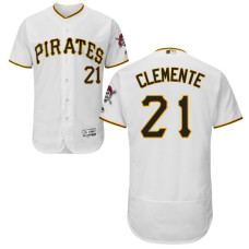 Pittsburgh Pirates Roberto Clemente #21 White Authentic Collection Flexbase Player Jersey
