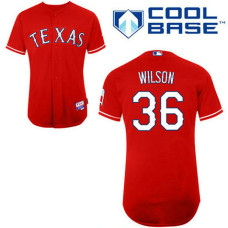 Texas Rangers #36 C.J. Wilson Red Alternate 1 Cool Base Jersey