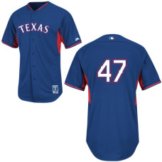 Texas Rangers #47 Sam Dyson Blue Cool Base BP Jersey