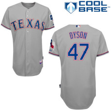 Texas Rangers #47 Sam Dyson Grey Cool Base Away Jersey