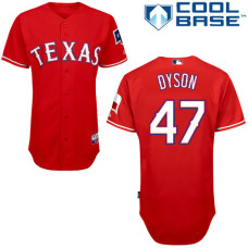 Texas Rangers #47 Sam Dyson Red Cool Base Alternate Jersey