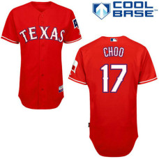 Texas Rangers #17 Shin-Soo Choo Authentic Red Alternate Cool Base Jersey
