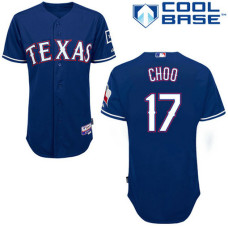 Texas Rangers #17 Shin-Soo Choo Authentic Royal Blue Alternate Cool Base Jersey