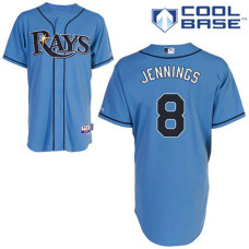 Tampa Bay Rays #8 Desmond Jennings Authentic Light Blue Alternate Cool Base Jersey