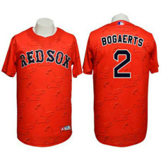 Boston Red Sox #2 Xander Bogaerts Conventional 3D Version Red Jersey