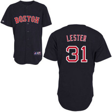 Boston Red Sox #31 Jon Lester Dark Blue Alternate Away Jersey