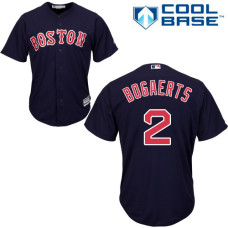Boston Red Sox #2 Xander Bogaerts Navy Blue Alternate Cool Base Jersey