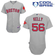 Boston Red Sox #56 Joe Kelly Authentic Grey Away Cool Base Jersey