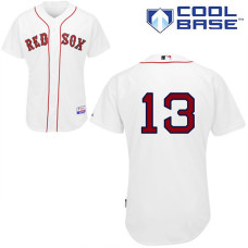 Boston Red Sox #13 Hanley Ramirez Authentic White Home Cool Base Jersey