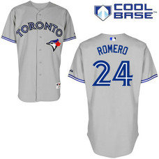 Toronto Blue Jays #24 Ricky Romero Grey Road Cool Base 2012 Jersey