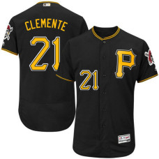 Pittsburgh Pirates Roberto Clemente #21 Black Authentic Collection Flexbase Player Jersey