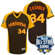 San Diego Padres Andrew Cashner #34 Brown National 2016 All-Star Game Home Run Derby Authentic Cool Base Jersey