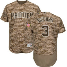 San Diego Padres Clayton Richard #3 Camo Authentic Collection Alternate Flex Base Player Jersey