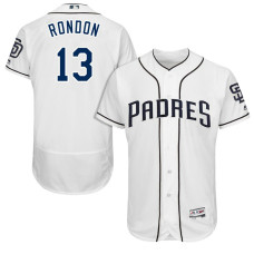 San Diego Padres Jose Rondon #13 White 2017 Home Authentic Collection Flex Base Jersey