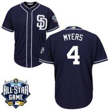 San Diego Padres Wil Myers #4 Navy 2016 All-Star Patch Authentic Cool Base Jersey