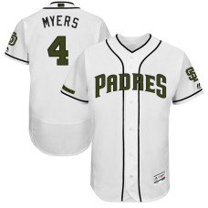 Wil Myers #4 San Diego Padres 2017 Memorial Day White Flex Base Jersey