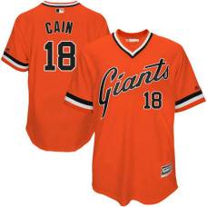 San Francisco Giants Matt Cain #18 Orange 1976 Turn Back the Clock Authentic Player Jersey
