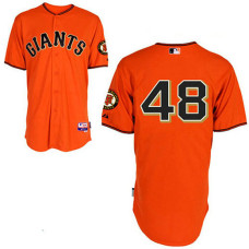 San Francisco Giants #48 Pablo Sandoval Orange Jersey