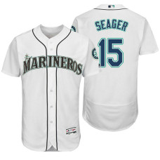 Seattle Mariners Kyle Seager #15 White Hispanic Heritage Flex Base Jersey