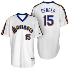 Seattle Mariners Kyle Seager #15 White Authentic Turn Back the Clock Jersey
