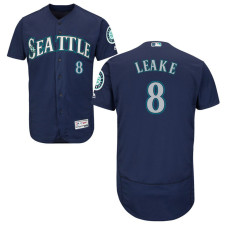 Seattle Mariners Mike Leake #8 Navy Alternate Flex Base Jersey