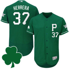 Pittsburgh Pirates #37 Odubel Herrera St. Patricks Day Green Celtic Flexbase Authentic Collection Jersey
