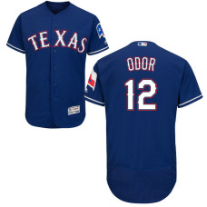 Texas Rangers #12 Rougned Odor Alternate Royal Authentic Collection Flex Base Jersey