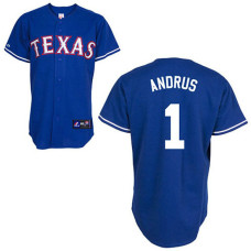 Texas Rangers #1 Elvis Andrus Blue Alternate Jersey