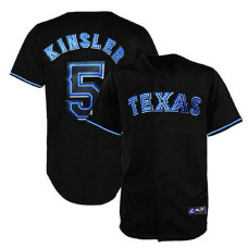 Texas Rangers #5 Ian Kinsler Black Fashion Jersey