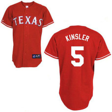 Texas Rangers #5 Ian Kinsler Red Alternate Jersey