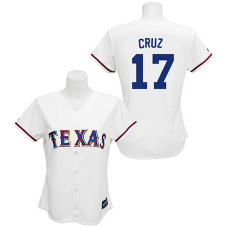 Women - Texas Rangers #17 Nelson Cruz White Fashion Jersey