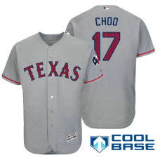 Texas Rangers #17 Shin-soo Choo Grey Stars & Stripes 2016 Independence Day Cool Base Jersey
