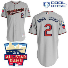 Minnesota Twins #2 Brian Dozier Authentic Grey Away Cool Base Jersey