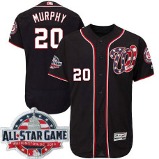 Washington Nationals #20 Daniel Murphy Navy 2018 All-Star Game Alternate Flex Base Player Jersey