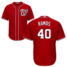 Washington Nationals Wilson Ramos #40 Red Authentic Cool base Jersey